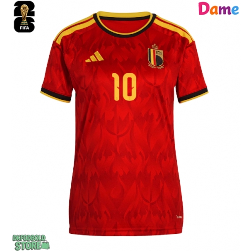 Belgien Leandro Trossard #10 Replika Hjemmebanetrøje Dame VM 2026 Kortærmet